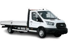 Ford Transit dropside van for hire